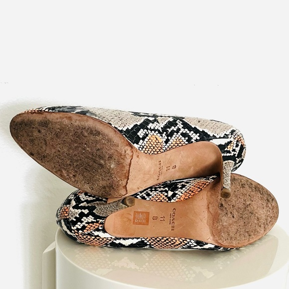 Coach Snake Round Toe Heels - Picture 7 of 10
